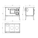 Sporák Wamsler RUSTIKA Westminster, Levý