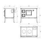 Sporák Wamsler RUSTIKA Westminster, Pravý