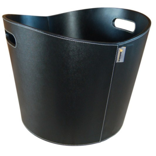 Koš na dřevo Aduro PROLINE 1 ekokůže černý