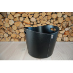 Koš na dřevo Aduro PROLINE 1 ekokůže černý