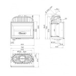 Litinová krbová vložka Dovre 2180CBS/B