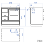 Sporák KVS Moravia VSP 9103 bílý levý OP