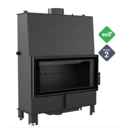 Teplovodní vložka Kratki LUCY 20kW BLACK rovná