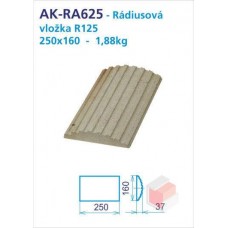 Roh R625 akumulační drážkovaný 125x125x250 - AK-RA625