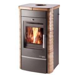 Haas Sohn Alytus II s výměníkem antracit, havana kachle