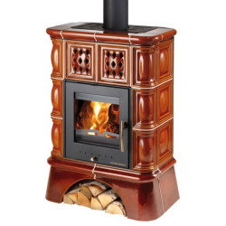 Haas Sohn Treviso II kachlový sokl s TV - černá/medovník kachle