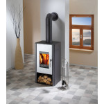 Krbová kamna Haas Sohn MANTOVA AL II s výměníkem antracit, stříbrná