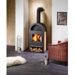 Krbová kamna Haas Sohn NIVALA s výměníkem černá, béžová