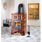 Haas Sohn Treviso II kachlový sokl s TV - černá/medovník kachle