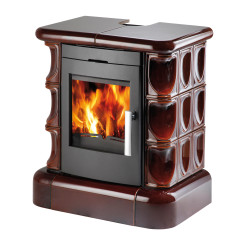 Kachlová kamna Haas Sohn Manta top + sokl, hnědá