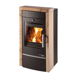 Krbová kamna Haas Sohn VISBY II s výměníkem, černá Woodstone