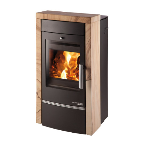 Krbová kamna Haas Sohn VISBY II s výměníkem, černá Woodstone