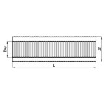 Ohebné hliníkové potrubí ČERNÉ izolované pr. 100 mm délka 0,75 m