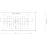 Rošt do krbové vložky KRATKI 378x235mm
