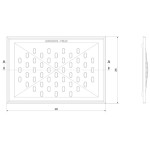 Rošt do krbové vložky KRATKI 382x260mm
