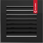 Krbová mřížka 17 x 37 černá FRESH KRATKI