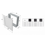 Krbová mřížka 17 x 70 černá FRESH KRATKI