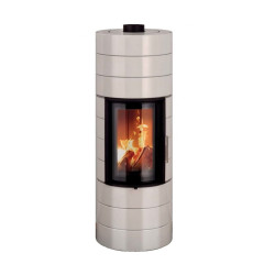 Krbová kamna Leda COLONA LITE M bílý smalt, horní odkouření