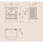 Krbová kamna Leda ANTIGUA