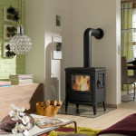 Krbová kamna Leda ARUBA, černý lesklý smalt