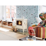 Krbová kamna Leda ARUBA, bílý smalt