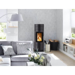 Krbová kamna Leda COLONA LITE M černý lak, horní odkouření