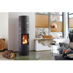 Krbová kamna Leda COLONA LITE L černý lak, zadní odkouření