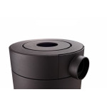 Akumulační kamna Leda COLONA tmavě zelený smalt, zadní odkouření