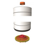 Akumulační kamna Leda COLONA bílý smalt, horní odkouření