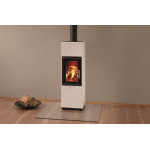 Krbová kamna Leda CORNA bílý smalt, horní odkouření