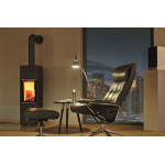 Krbová kamna Leda CORNA černý lak, horní odkouření