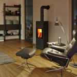 Krbová kamna Leda CORNA černý lak, horní odkouření