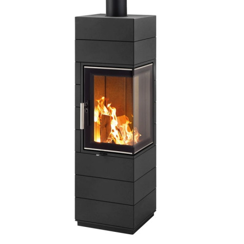 Krbová kamna Leda CORNA ES Levá, černý lak, horní odkouření