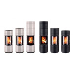 Krbová kamna Leda COLONA LITE M černý lak, horní odkouření