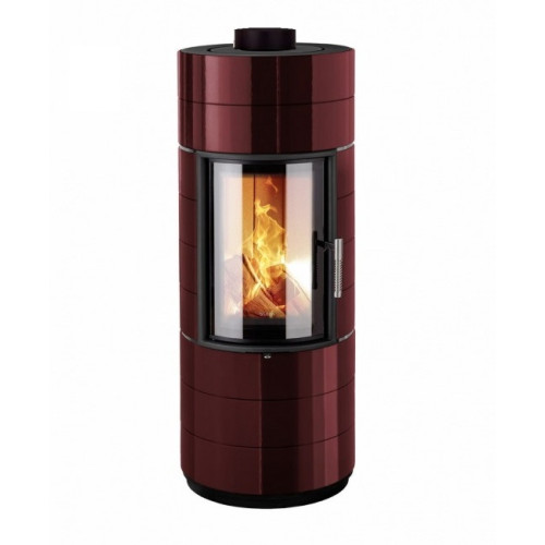 Krbová kamna Leda COLONA LITE S tmavě červený smalt, horní odkouření