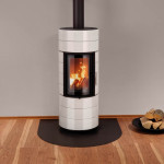 Krbová kamna Leda COLONA LITE S tmavě červený smalt, horní odkouření