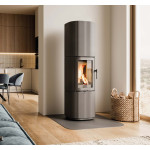 Akumulační kamna Leda SANNA černý lak