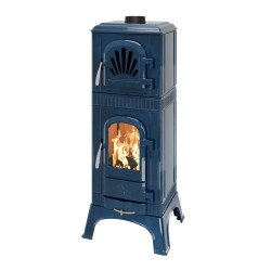 Krbová kamna Leda EDDA TEA modrý smalt