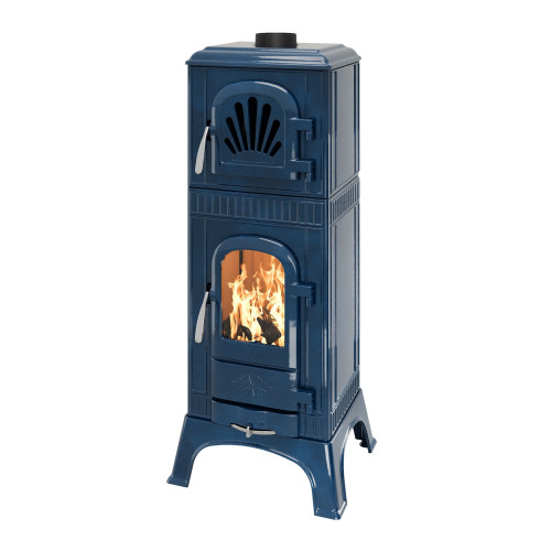 Krbová kamna Leda EDDA TEA modrý smalt