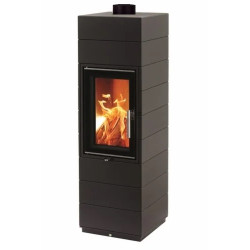 Krbová kamna Leda CORNA TEC s katalyzátorem černý smalt, horní odkouření