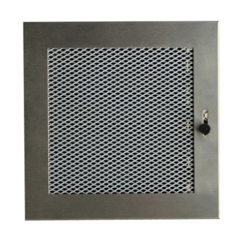 Krbová mřížka 190 x 350 nerez s žaluzií PROBEX