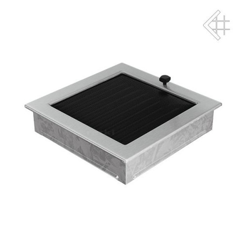 Krbová mřížka 220 x 220 broušená nerez s žaluzií KRATKI