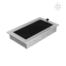 Krbová mřížka 170 x 300 broušená nerez s žaluzií KRATKI