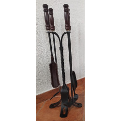 Krbové nářadí ručně kované s dřevěnou rukojetí | Ořech