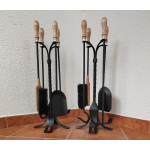 Krbové nářadí ručně kované s dřevěnou rukojetí | Přírodní dřevo