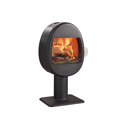 Krbová kamna SCAN 66-2 BP s nohou, černý lak