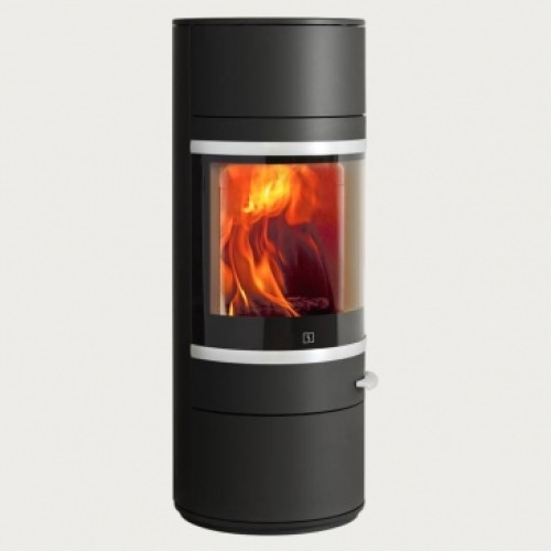 Krbová kamna SCAN 83-2 BP černý lak, hliníkové lišty