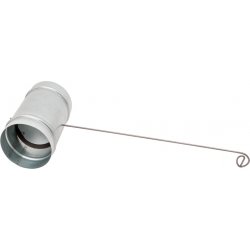 Klapka 100 mm kruhového potrubí s okem