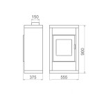 Krbová kamna Thorma HÖRBY černý