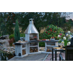 Zahradní krb Norman AVANTA EXCLUSIV rohová varianta